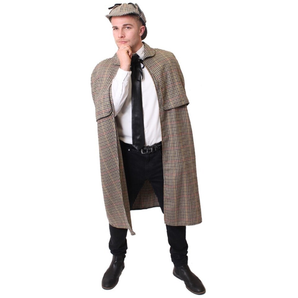 image 1 of Detective Cape & Hat Brown | XL