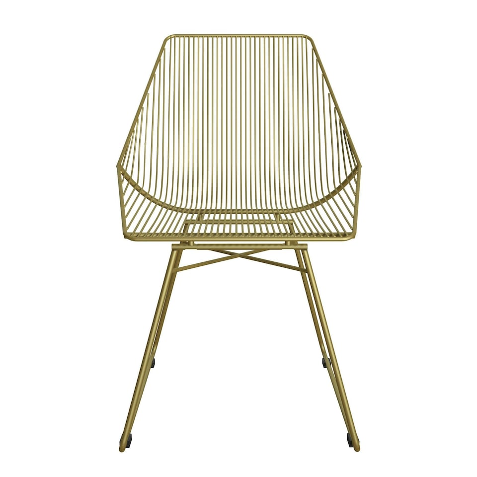 image 1 of Ellis Accent Dining Chair Gold Metal