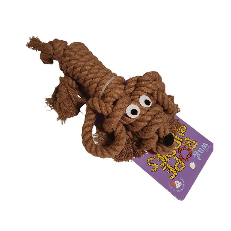 Henry Wag Buddy Pablo Rope Dog Toy - Chestnut Brown - S