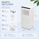 image 4 of EMtronics 7K BTU Air Conditioner with Fan and Dehumidifier - White