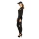 image 3 of Fever Womens/Ladies FBI Flirt Costume Set - Black - M M