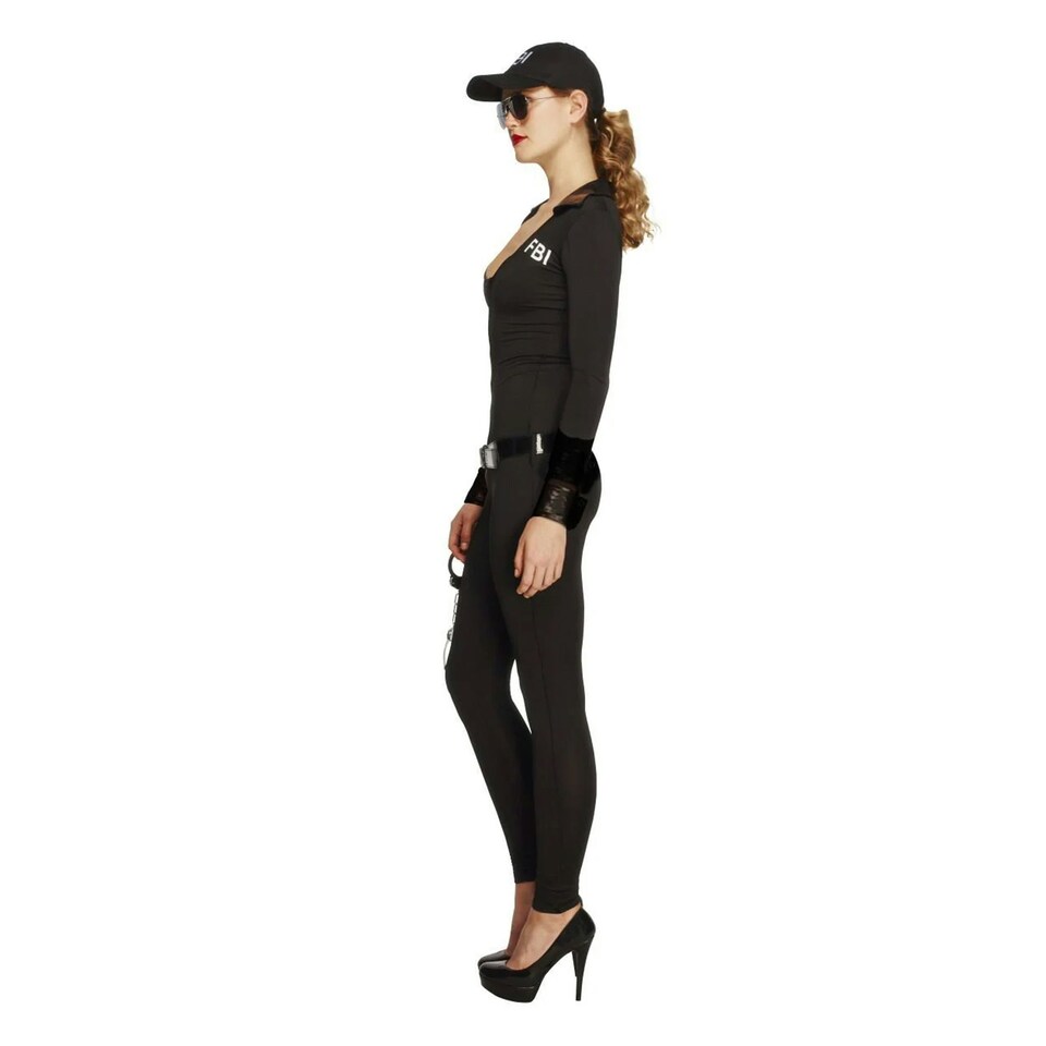 image 1 of Fever Womens/Ladies FBI Flirt Costume Set - Black - M M