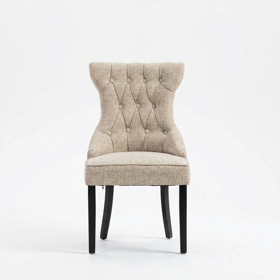 image 1 of Lurano Fabric Dining Chairs - Set of 2