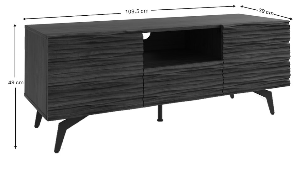 image 1 of Bantham TV Unit | Brown | Dark Walnut