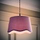 image 3 of ValueLights Mabel Small Lilac Scallop Edge Linen Shade