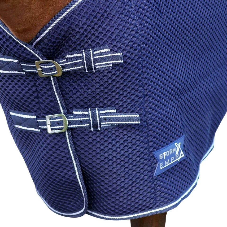 image 1 of StormX Empra Standard-Neck 3D AirFlex Horse Turnout Rug - Navy - 6´ 0"