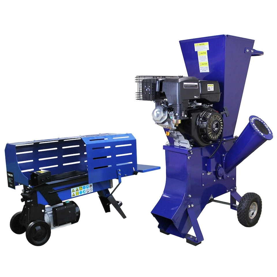 image 1 of T-Mech Log Splitter 7T 520mm & T-Mech 15HP Wood Chipper