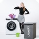 image 8 of 57L Collapsible Laundry Basket with Lid Portable Clothes Hamper