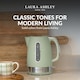 image 7 of Laura Ashley Sage Leaf Electric Kettle 1.7L - Energy Saving Kettles Electric Fast Boil Quiet Jug Kettle