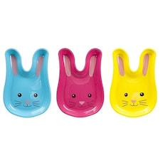 Assorted Easter Bunny Shaped Plastic Reusable Serving Tray 32cm
