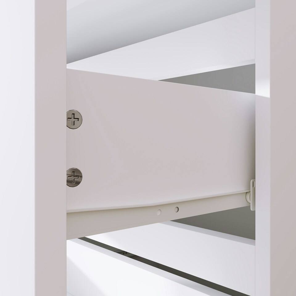 image 1 of HOMCOM Bedroom Chest of Drawers, 4 Drawers Dresser, Drawer Unit, White