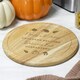 image 2 of Personalised Autumn Wooden Chopping Board Brown