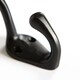 image 2 of Hammer & Tongs Narrow Hat & Coat Hook - W25mm x H80mm - Black