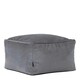 image 1 of icon Amara Velvet Bean Bag Pouffe Charcoal Grey Grey