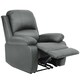 image 1 of Faux Leather Reclining Arm Chair In Dark Grey