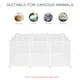 image 3 of PawHut Pet Playpen DIY Small Animal Cage 12 Panels for Hedgehog Bunny Chinchilla