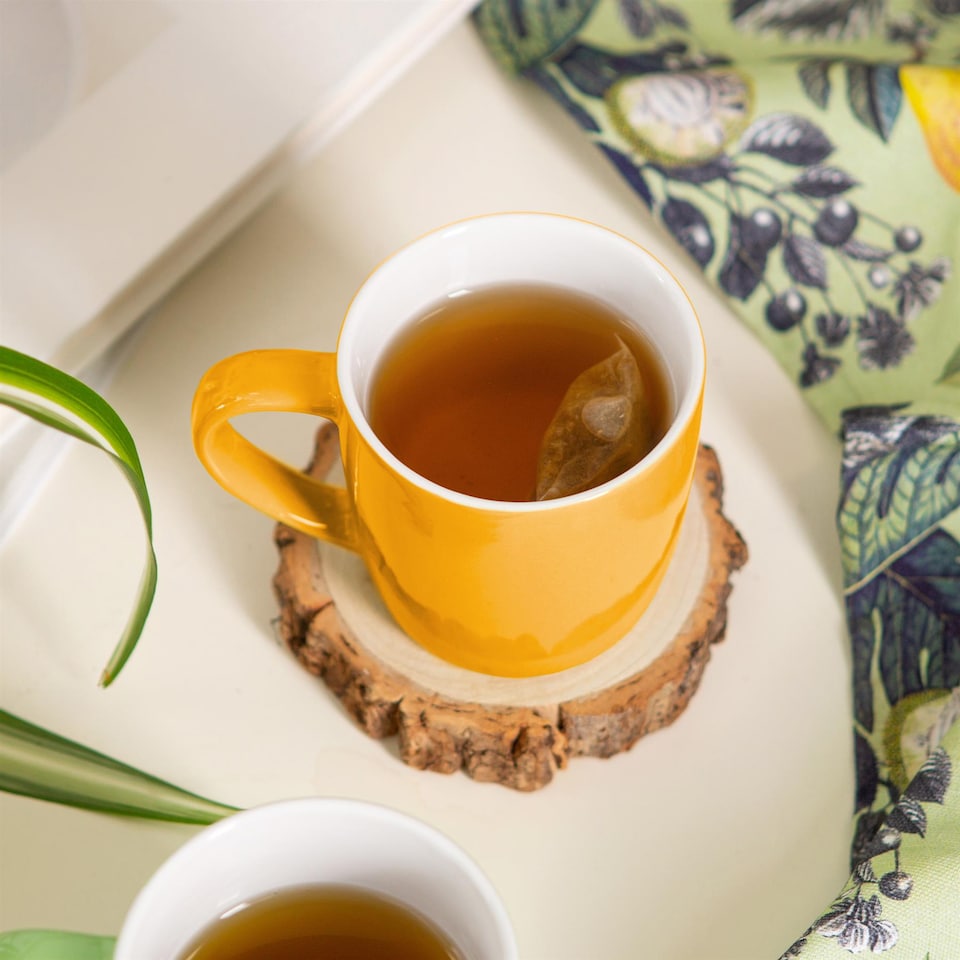 image 1 of Argon Tableware Coloured Coffee Mugs - 350ml - Yellow - Pack of 2 | Yellow | Yellow | 2