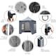 image 2 of Gr8 Garden Commercial Grade Grey Pop Up Gazebo Waterproof Heavy Duty Market Stall Tent 3x3m