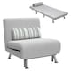 image 6 of HOMCOM Single Folding 5 Position Convertible Sleeper Chair Sofa Bed