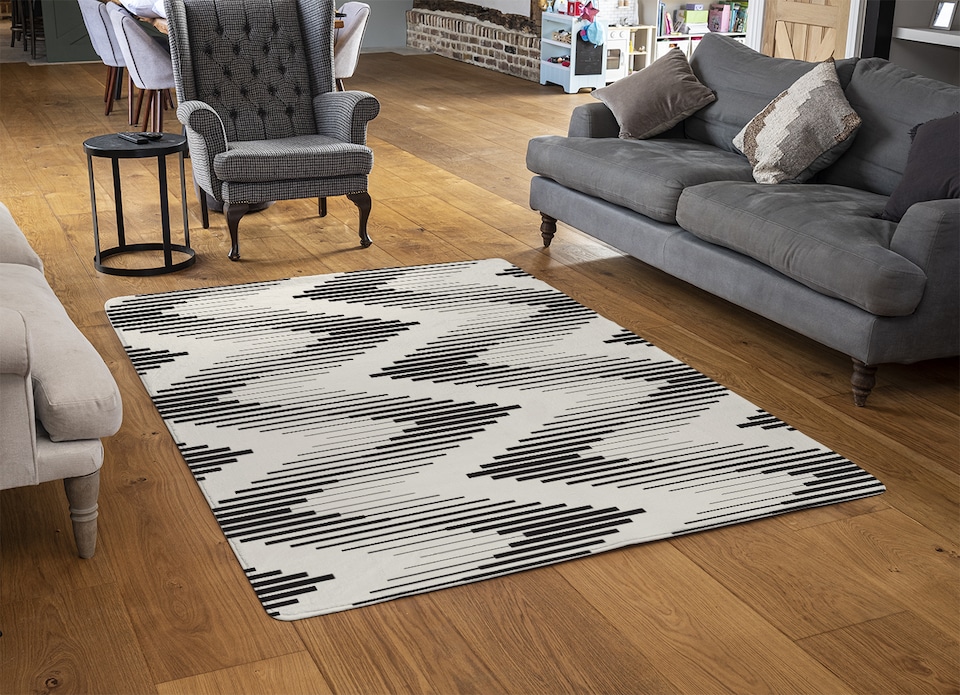 image 1 of Geometric Zig Zag Rug | Multi