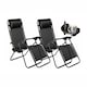 image 1 of Neo Zero Gravity Recliner Garden Sun Loungers | Black