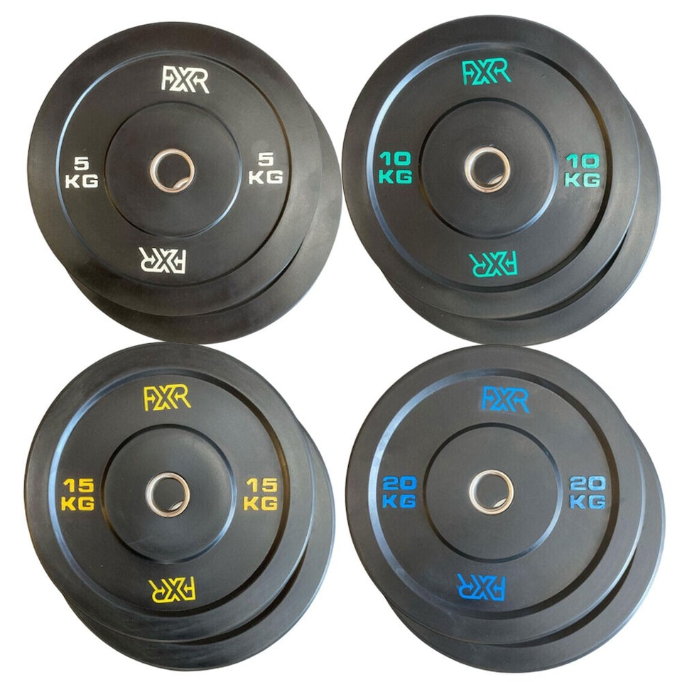 100kg Set - Virgin Rubber Bumper Plates