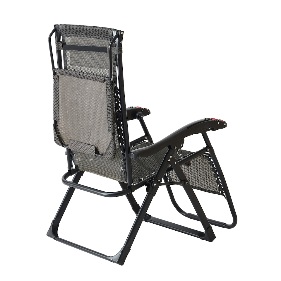 image 1 of Luxury Zero Gravity Lounge Chair With Thick Cushion and Canopy - Single Chair