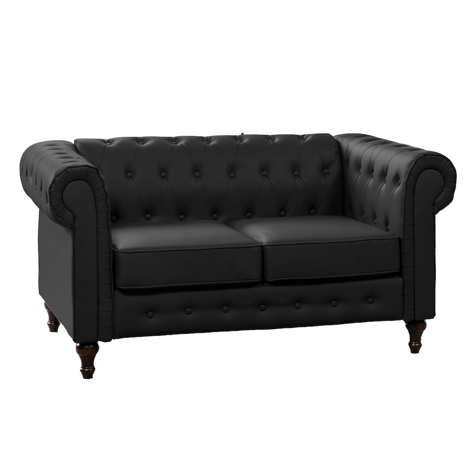 image 1 of Richland 2 Seat Sofa - Black