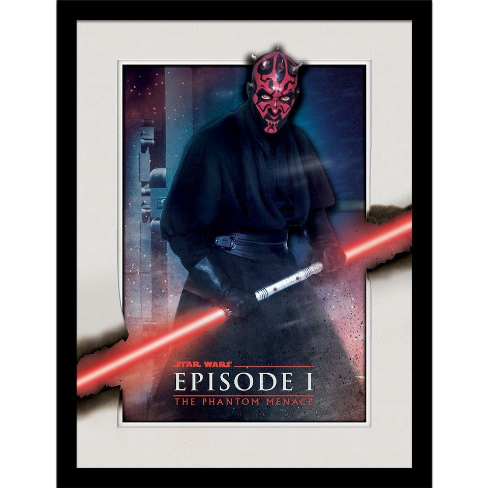 Star Wars (Darth Maul) Framed 30x40cm Breakout Print
