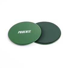 Phoenix Fitness Dual Sided Gliding Discs Teal | Green