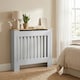 image 8 of HOMCOM Radiator Cover Wooden Cabinet Vertical Slatted Vent MDF Grey Home