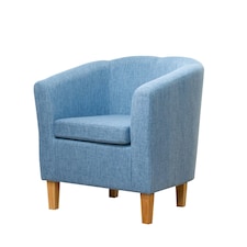 Alderwood Fabric Tub Chair - Blue