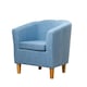 image 1 of Alderwood Fabric Tub Chair - Blue