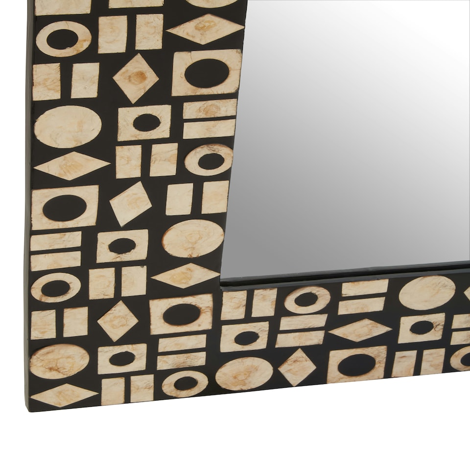 image 1 of Interiors by Premier Black And Gold Wall Mirror Gold