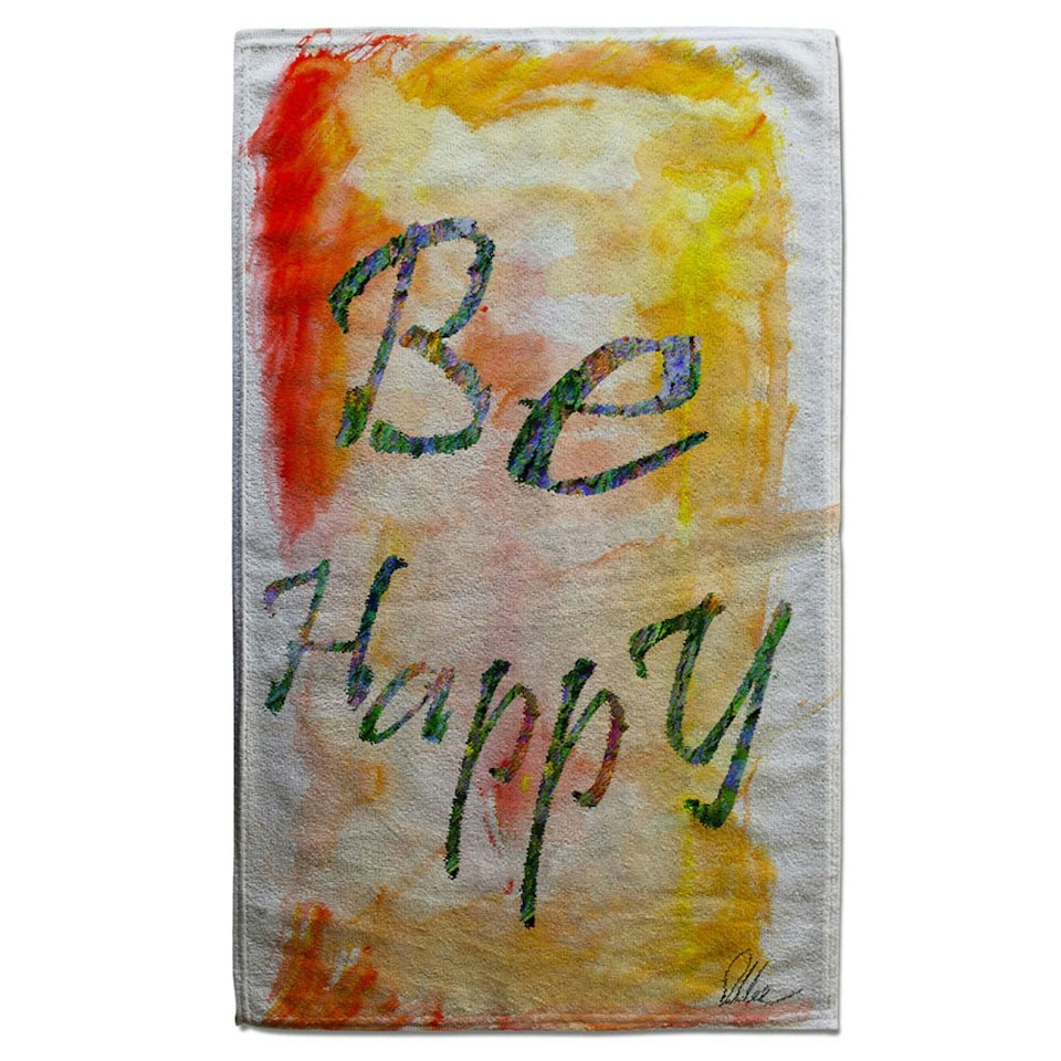 image 1 of Be Happy (Kitchen Towel)