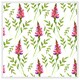 image 1 of Pink & green leaves (Picture Frame) White | XL