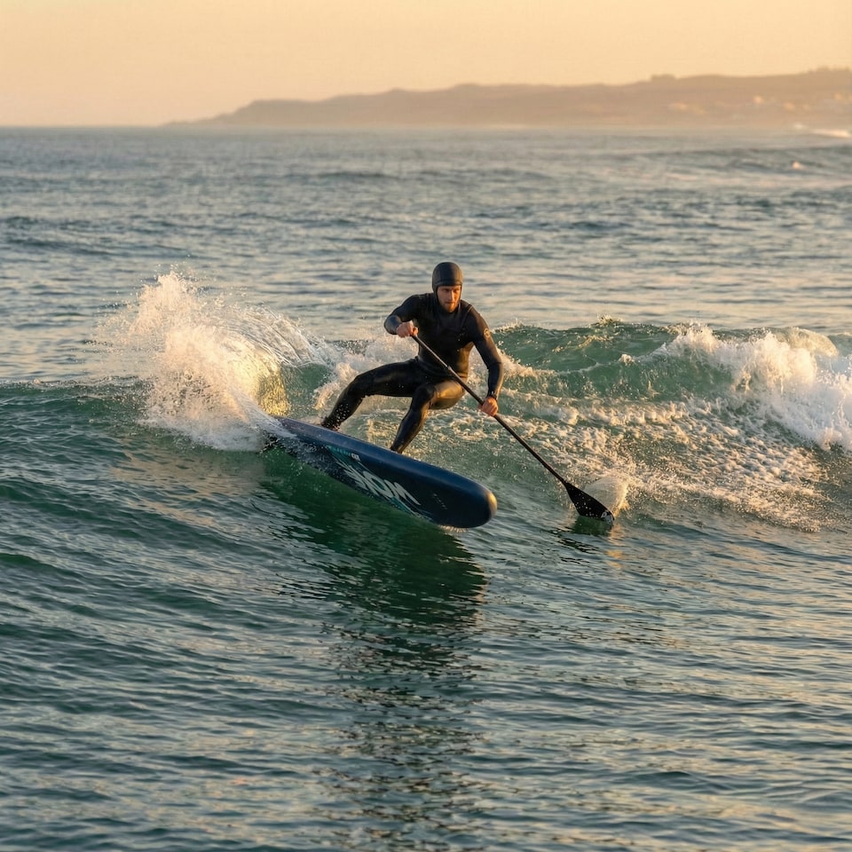 image 1 of Wave Surf 3.0 Inflatable Paddle Board (SUP), 8'6", Navy