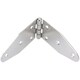 image 2 of 2 Pack 180mm Strap Hinge Stainless Steel Locker Door Hatch Large Silver