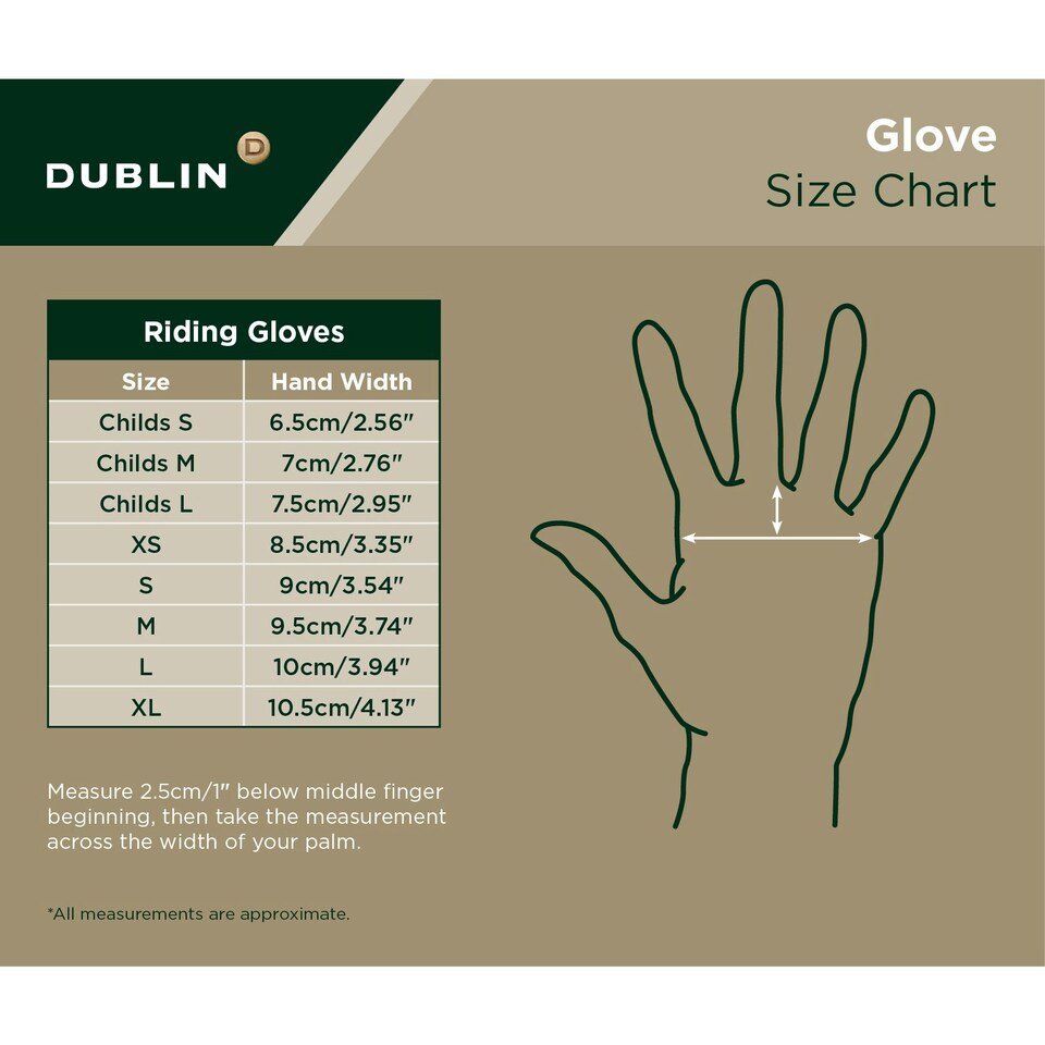 image 1 of Dublin Everyday Adults Mighty Grip Riding Gloves - Black - L