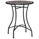 image 1 of Outsunny 60cm Mosaic Round Bistro Table Outdoor Garden Side Table, Green 