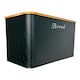 image 5 of Oypla 5pc Black Bamboo Lid Kitchen Canister Storage Tin Set Bread Biscuits Tea Sugar Coffee Black