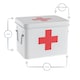 image 3 of Harbour Housewares Vintage Metal First Aid Box - 23cm - Grey | Grey | Grey | 1