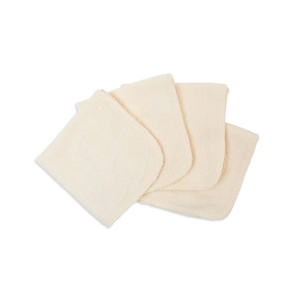 image 1 of Lulujo Organic Cotton Facecloths (Set Of 4)