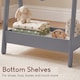 image 5 of Junior Vida Kids Bedroom Furniture Space Saving Foldable Clothing Rack - Grey
