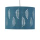 image 2 of First Choice Lighting Fern Teal Cut Out 30cm Pendant Lightshade Green | Silver