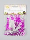 image 4 of Christening Confetti Pink & Silver 14 grams Table Scatter Party Decorations 3 pack