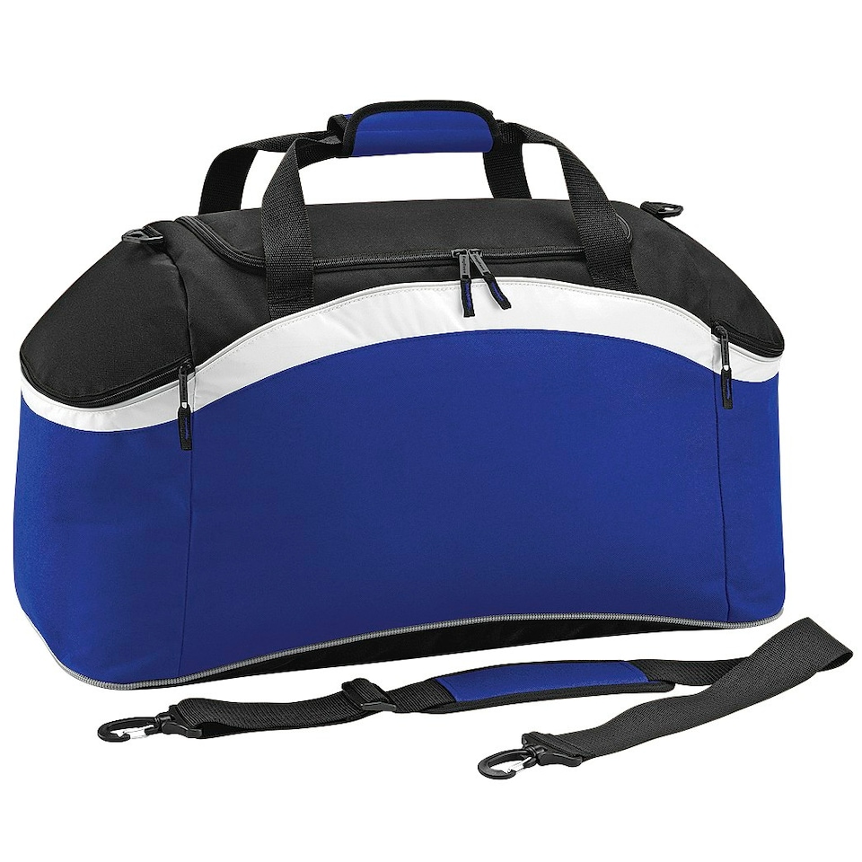 BagBase Teamwear Sport Holdall / Duffle Bag (54 Litres) - Bright Royal/ Black/ White - One Size