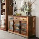 image 3 of Coastal Large Sideboard - Wood - L40 x W140 x H80 cm | Brown