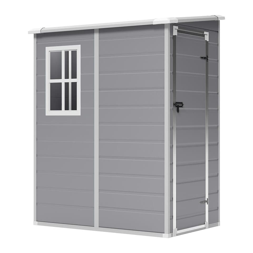 image 1 of Living and Home Plastic Garden Storage Shed - Single Side Door & Front Window