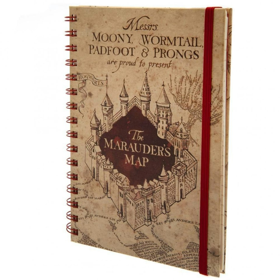 Harry Potter Marauders Map Notebook - Beige - One Size